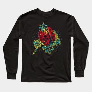 ladybug abstract colorful Long Sleeve T-Shirt